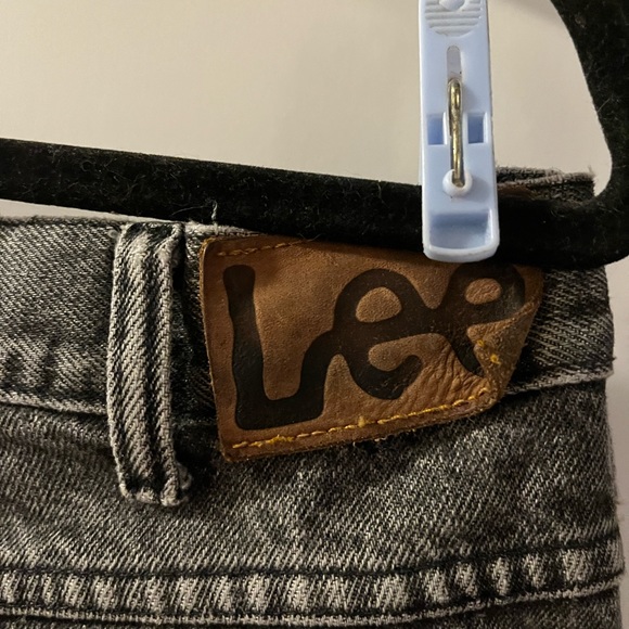 Vintage Lee washed straight black jeans - Picture 7 of 8